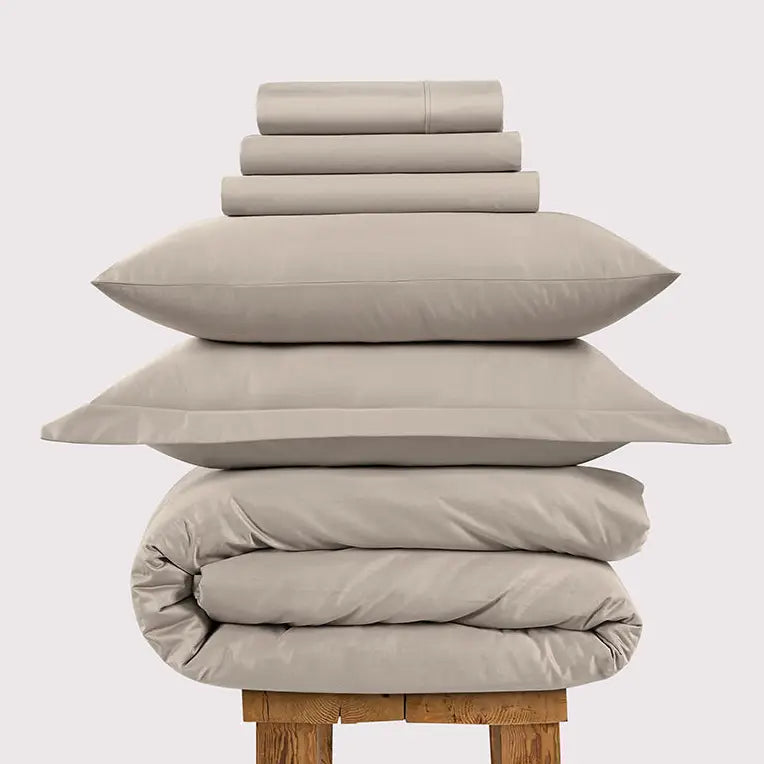 800 Thread Count Egyptian Cotton Grand Splendour Lux Buttery Smooth - Simply Taupe Bedding Set