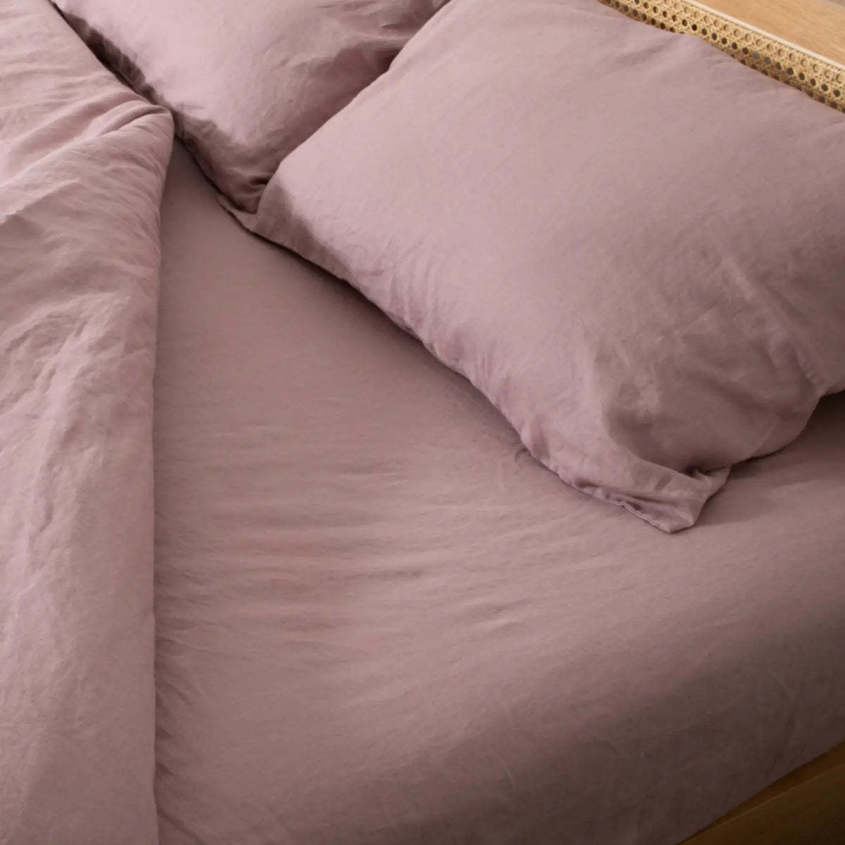 100% Linen Fitted Sheet (180x200cm)