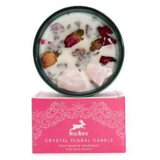 Hop Hare Crystal Magic Flower Candles