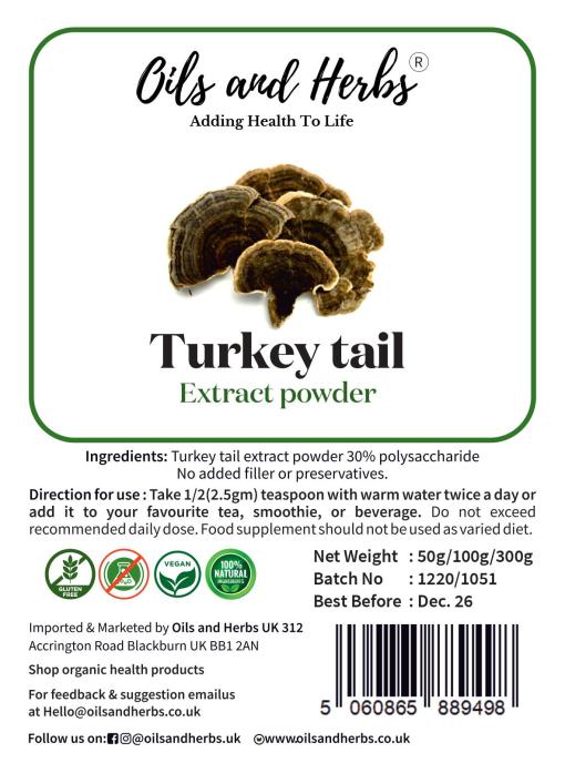 High Strength Turkey Tail Extract powder 30% polysaccharide