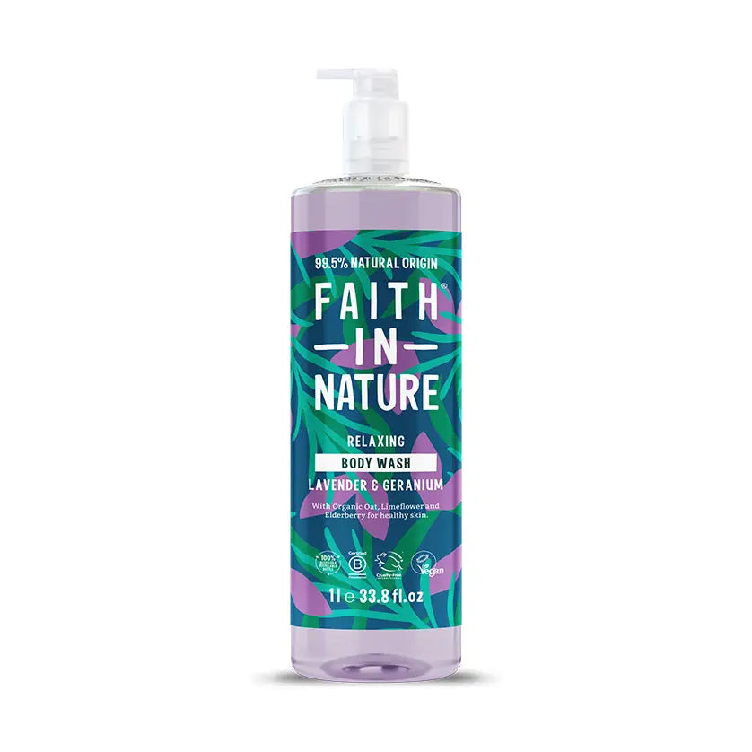 Faith In Nature Lavender & Geranium Body Wash - 1L