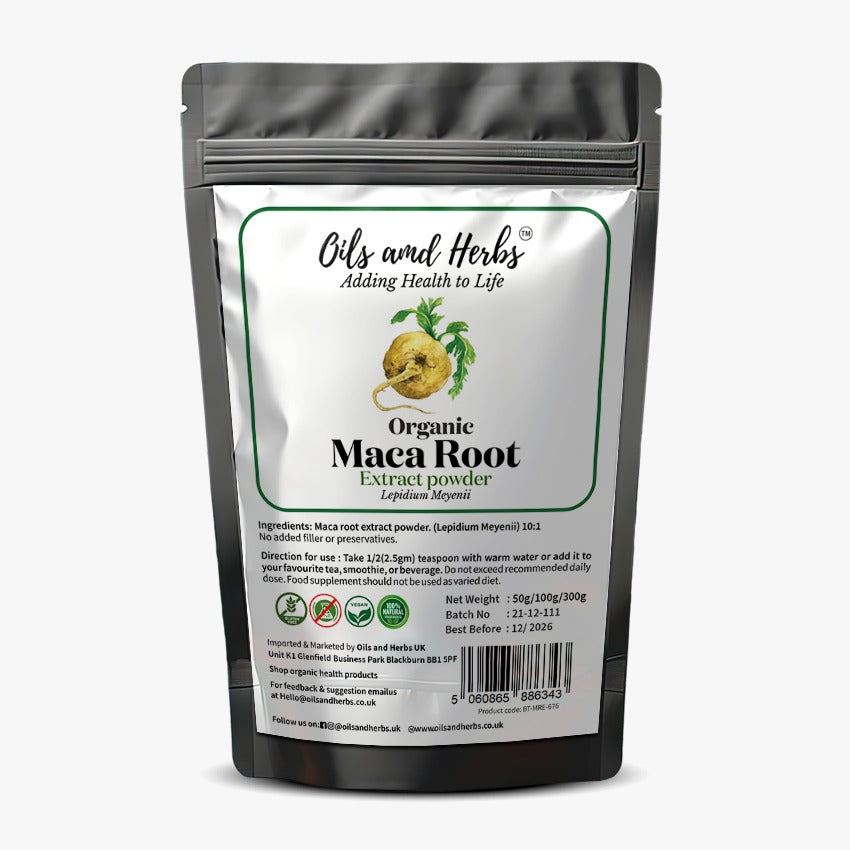 Organic Maca Root Extract Powder – 100% Pure and Natural