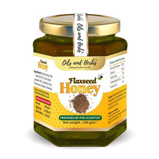 Raw Flax Seed Honey for Omega 3 Support