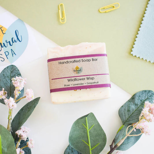 Wildflower Wisp Cold Pressed Soap - Rose Lavender and Grapefruit