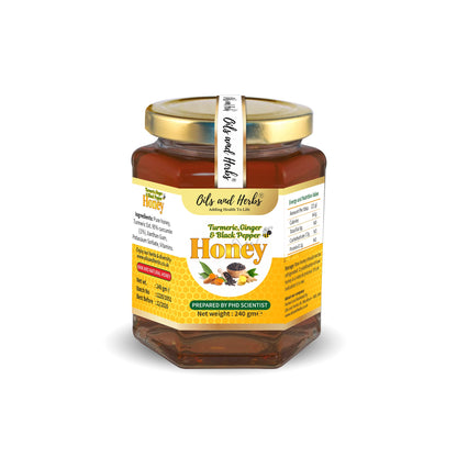 Mixed Turmeric Ginger & Black Pepper Honey