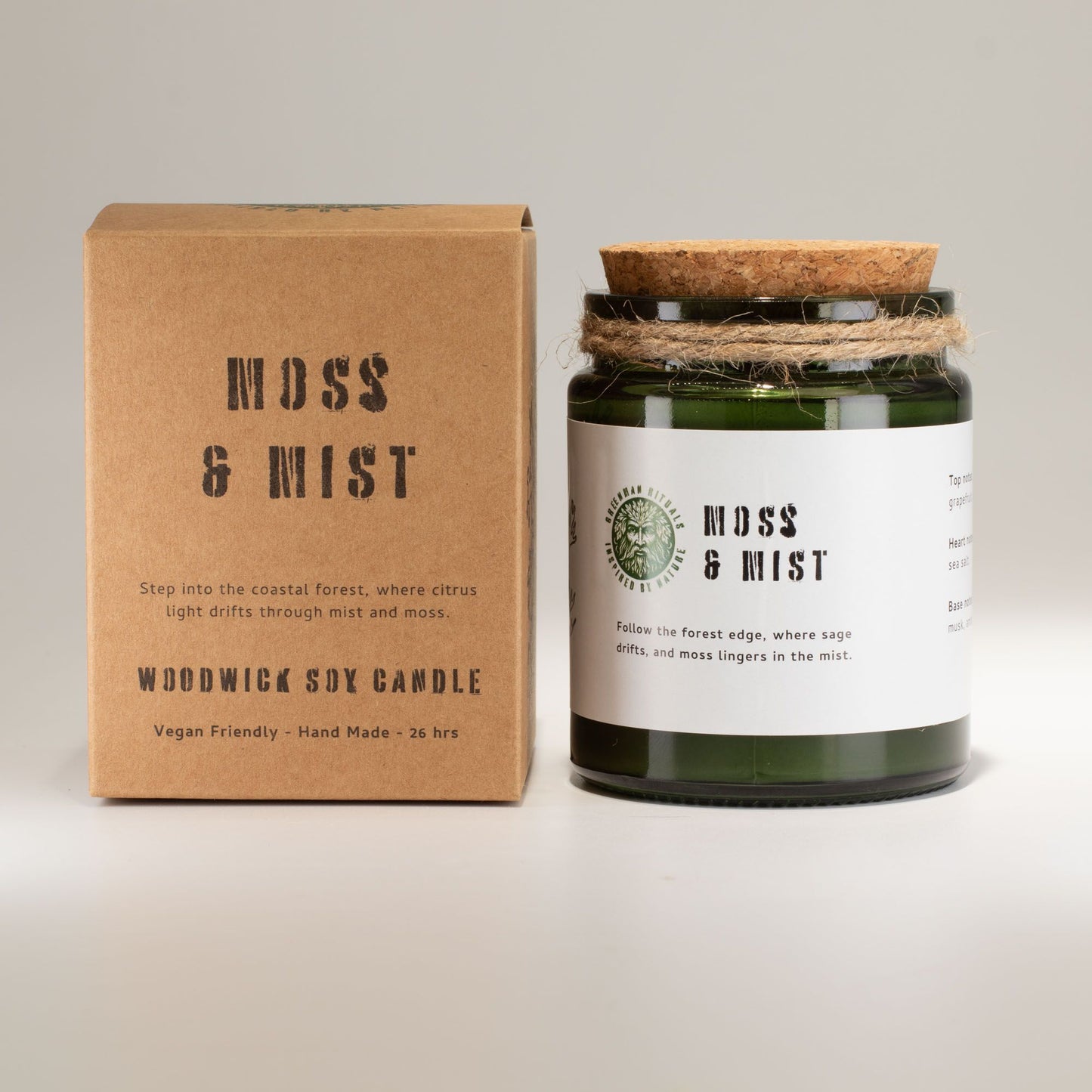 Greenman Woodwick Soy Candle