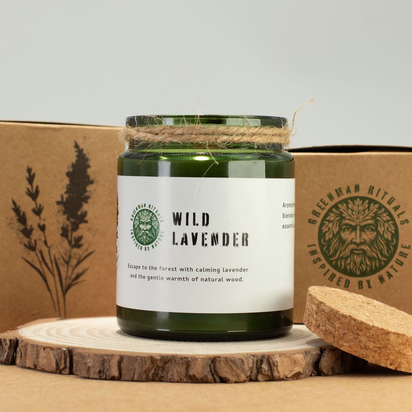 Greenman Woodwick Soy Candle
