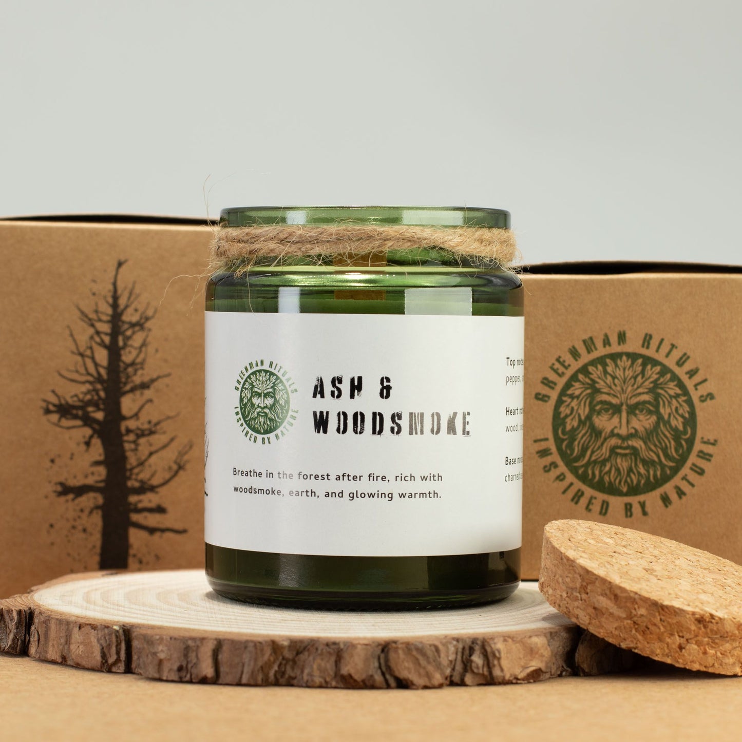 Greenman Woodwick Soy Candle