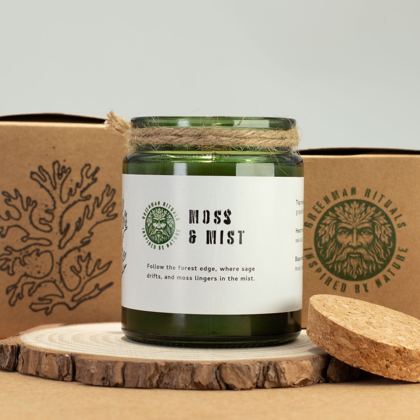 Greenman Woodwick Soy Candle