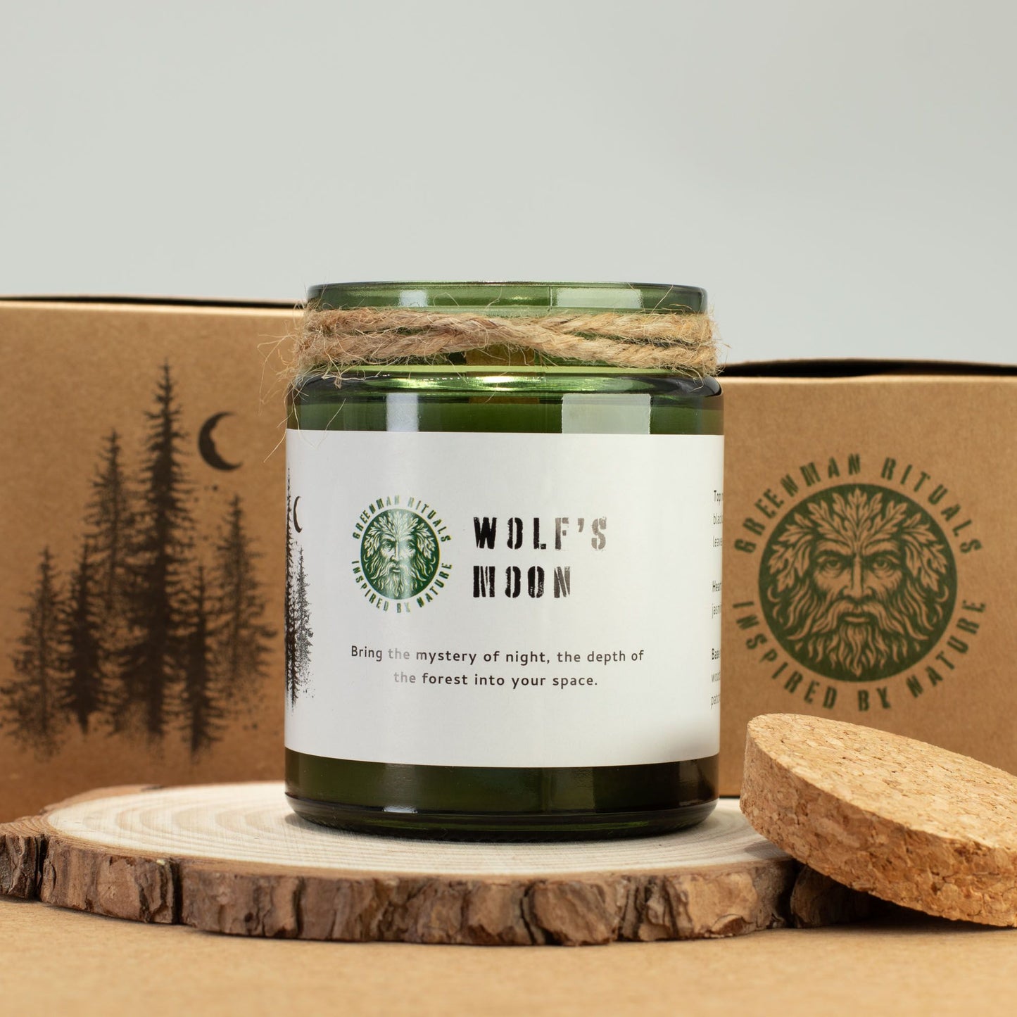 Greenman Woodwick Soy Candle
