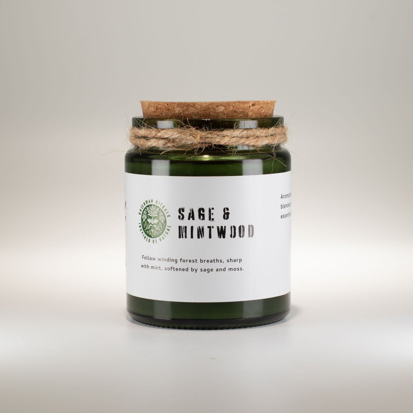 Greenman Woodwick Soy Candle