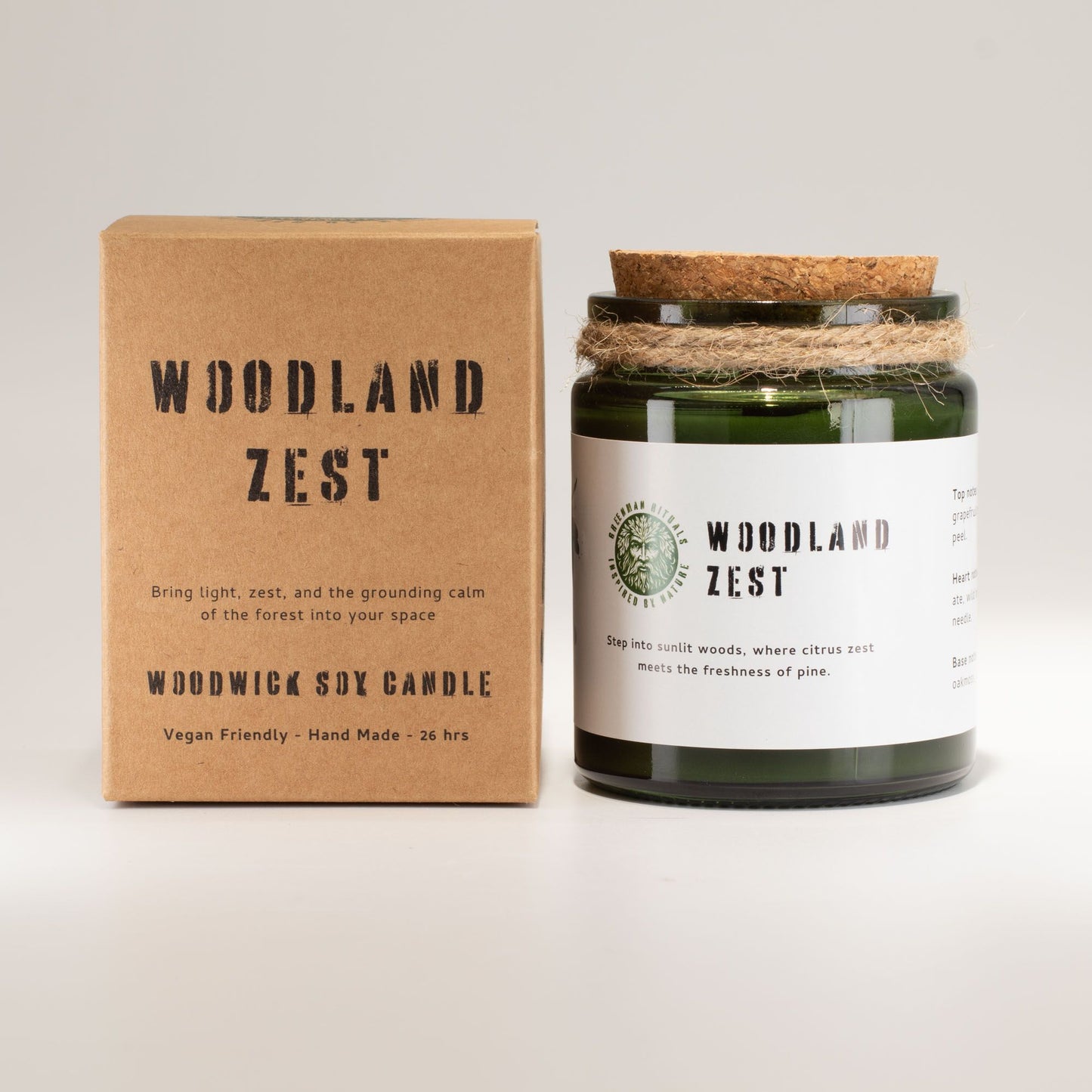 Greenman Woodwick Soy Candle
