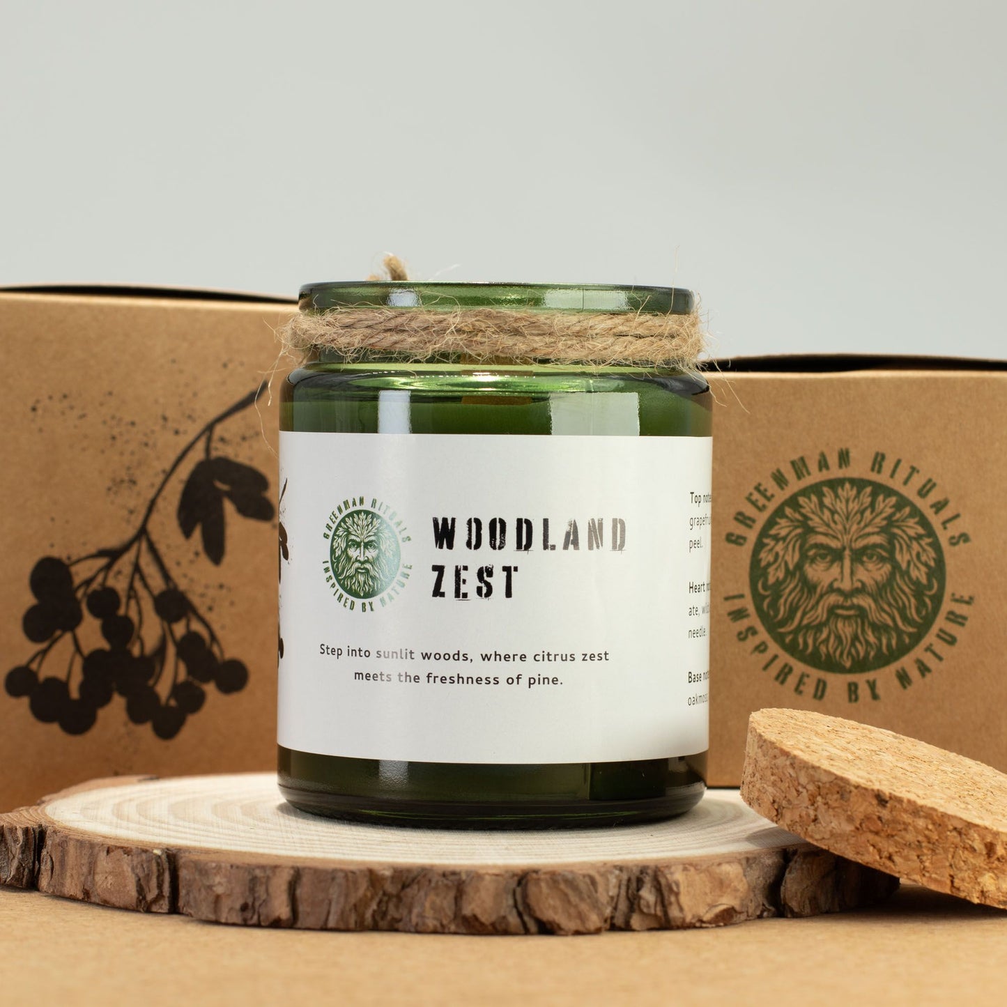 Greenman Woodwick Soy Candle