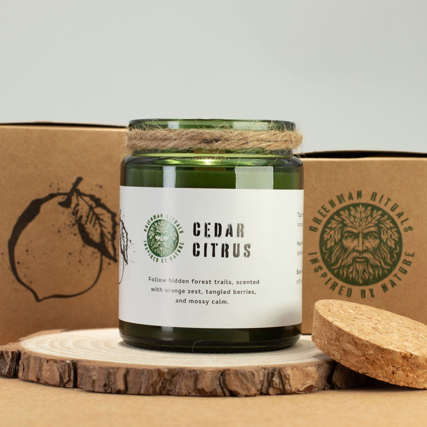 Greenman Woodwick Soy Candle