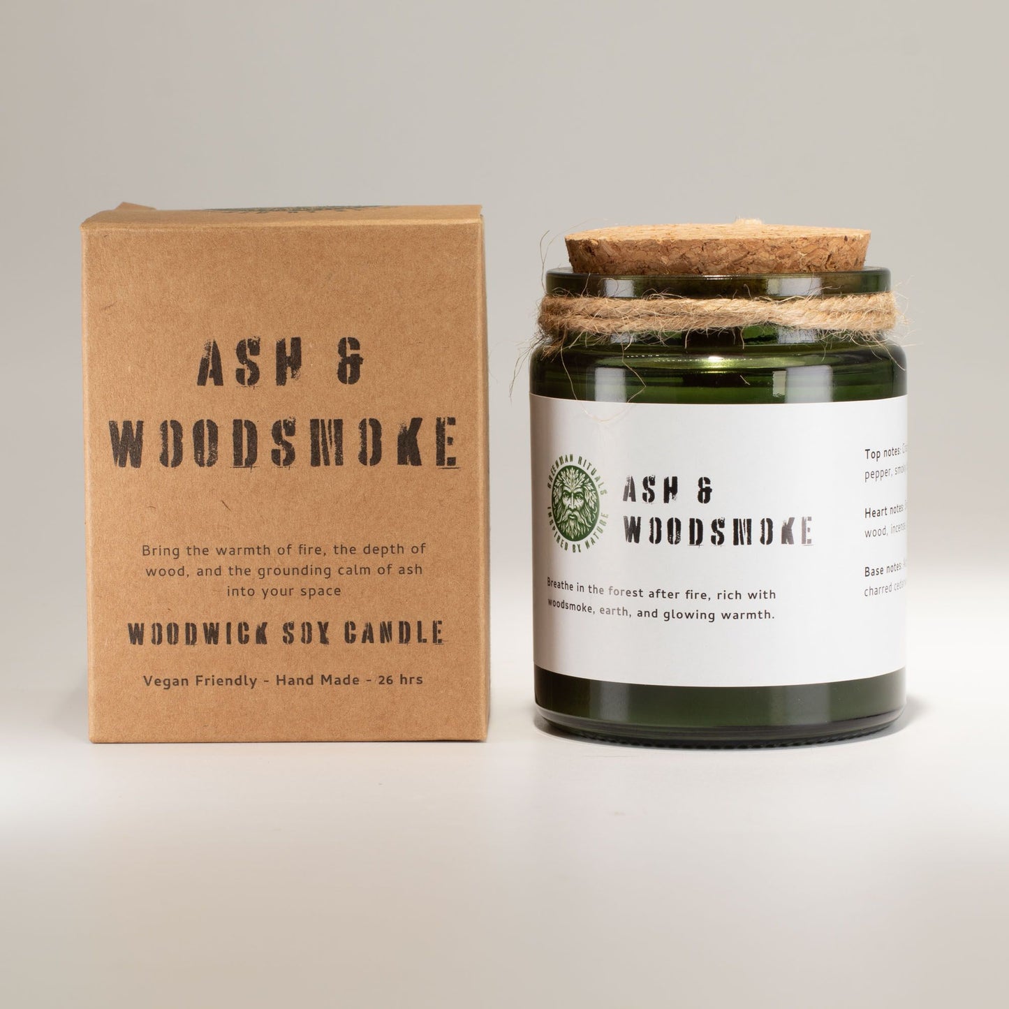 Greenman Woodwick Soy Candle