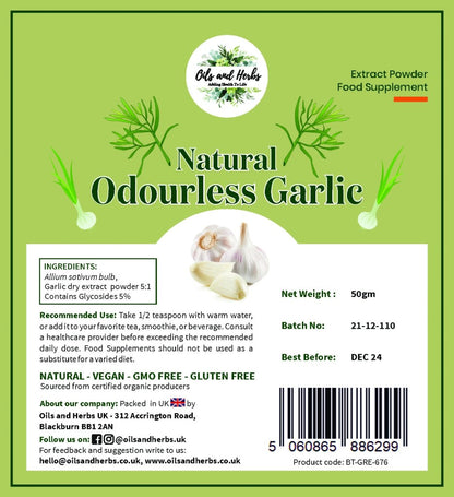 Garlic Extract Powder contains Glycosides 5%