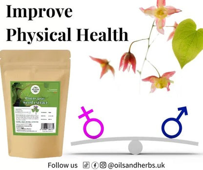 Organic Horny Goat Weed Extract Powder - 100% Pure and Natural
