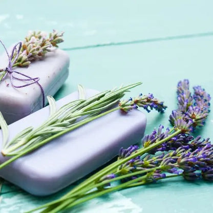 Lavender soap handmade by herbalist