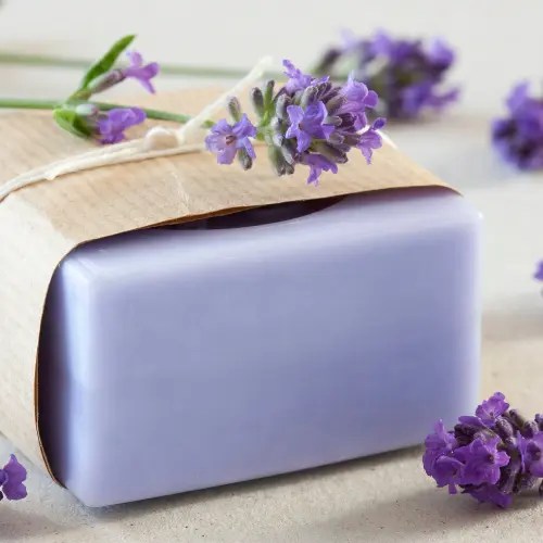 Lavender soap handmade by herbalist