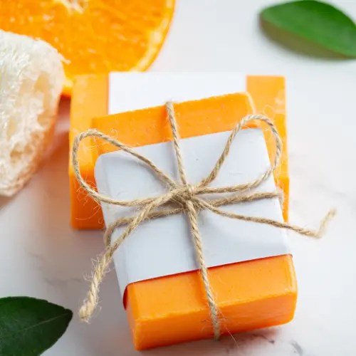 Orange Soap Handmade by Herbalist