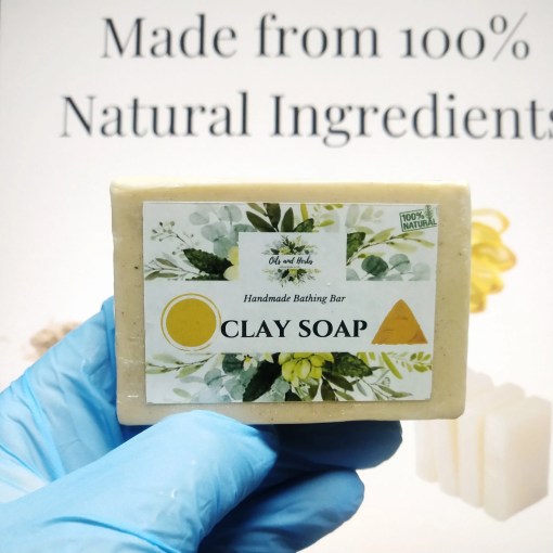 Clay Soap Handmade by Herbalist