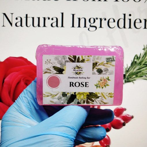 Rose Soap Handmade by Herbalist