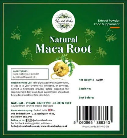Maca Root Extract Powder 50gms
