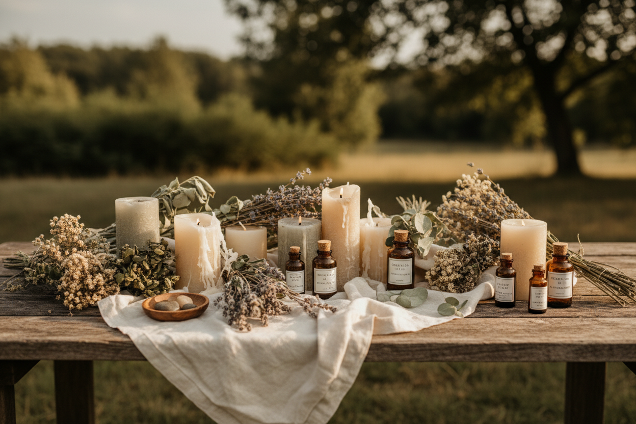 Zoomed Outdoor Table Wellness Banner